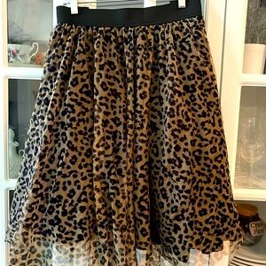 Torrid Leopard Tulle skirt Size 3 women’s plus size